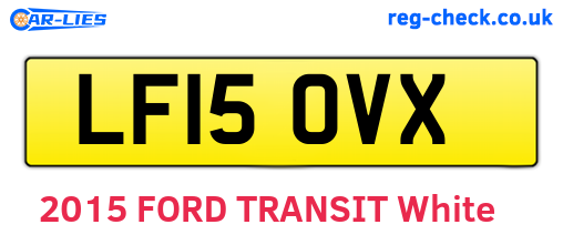 LF15OVX are the vehicle registration plates.