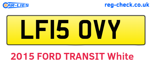 LF15OVY are the vehicle registration plates.