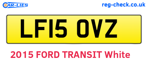 LF15OVZ are the vehicle registration plates.