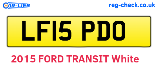 LF15PDO are the vehicle registration plates.