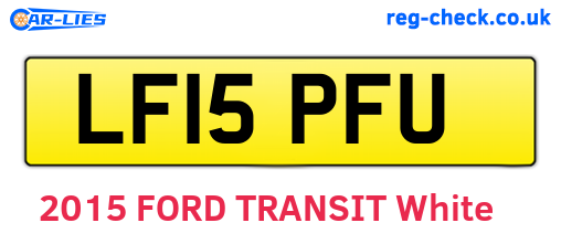 LF15PFU are the vehicle registration plates.