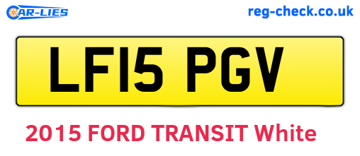 LF15PGV are the vehicle registration plates.