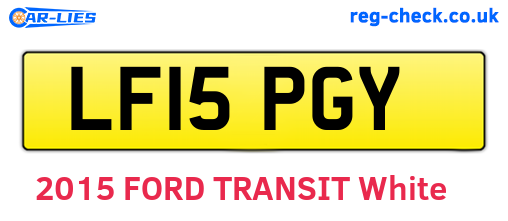 LF15PGY are the vehicle registration plates.