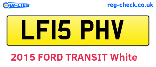 LF15PHV are the vehicle registration plates.