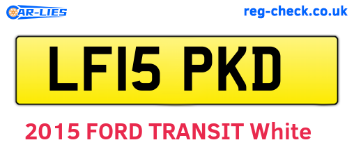 LF15PKD are the vehicle registration plates.