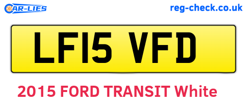 LF15VFD are the vehicle registration plates.