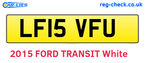 LF15VFU are the vehicle registration plates.