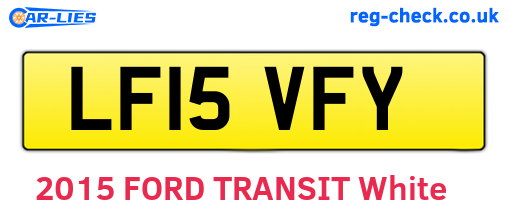 LF15VFY are the vehicle registration plates.