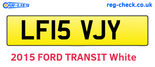 LF15VJY are the vehicle registration plates.