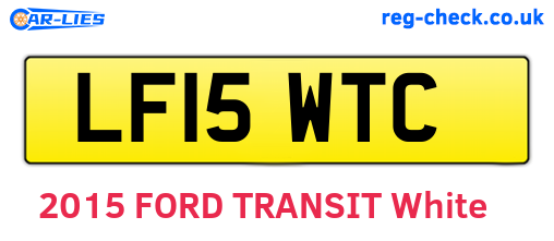 LF15WTC are the vehicle registration plates.
