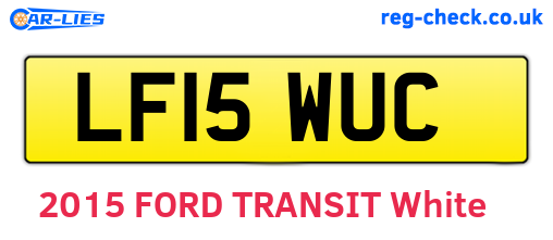 LF15WUC are the vehicle registration plates.
