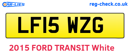 LF15WZG are the vehicle registration plates.