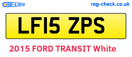 LF15ZPS are the vehicle registration plates.