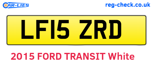 LF15ZRD are the vehicle registration plates.