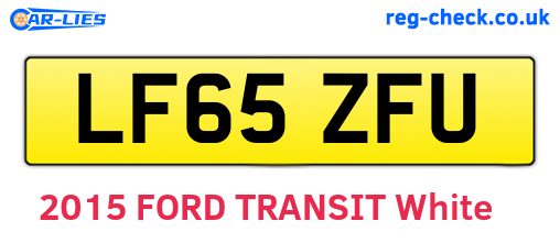 LF65ZFU are the vehicle registration plates.
