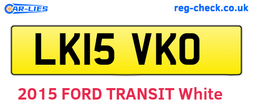 LK15VKO are the vehicle registration plates.