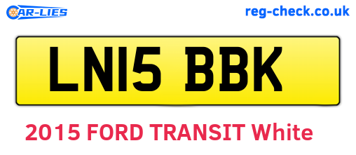 LN15BBK are the vehicle registration plates.