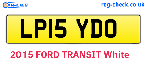 LP15YDO are the vehicle registration plates.