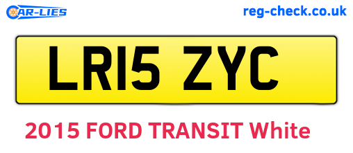 LR15ZYC are the vehicle registration plates.