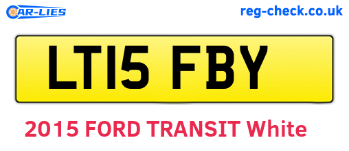 LT15FBY are the vehicle registration plates.