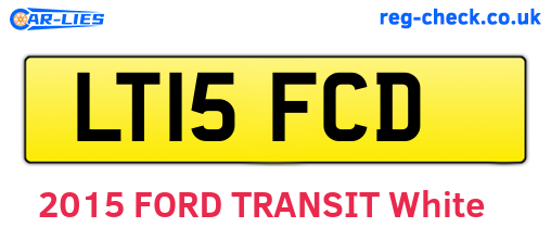LT15FCD are the vehicle registration plates.
