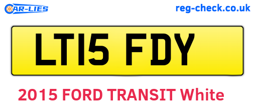 LT15FDY are the vehicle registration plates.