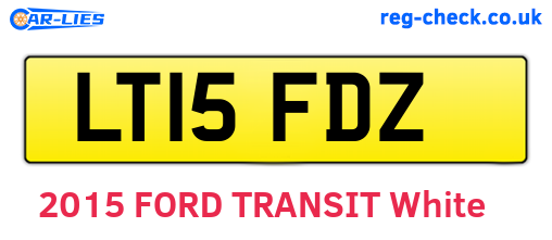 LT15FDZ are the vehicle registration plates.