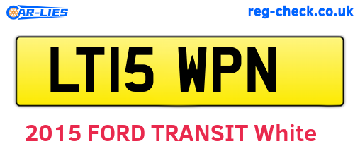 LT15WPN are the vehicle registration plates.