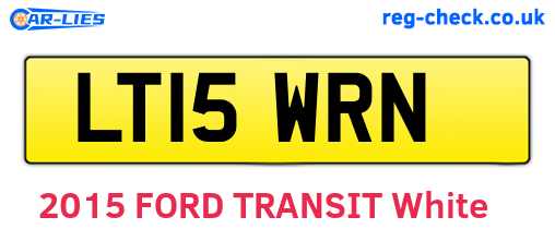 LT15WRN are the vehicle registration plates.