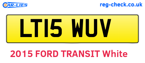 LT15WUV are the vehicle registration plates.