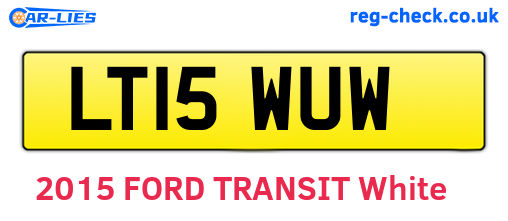 LT15WUW are the vehicle registration plates.