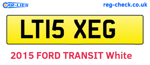 LT15XEG are the vehicle registration plates.