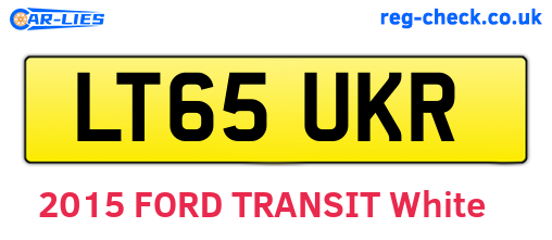 LT65UKR are the vehicle registration plates.