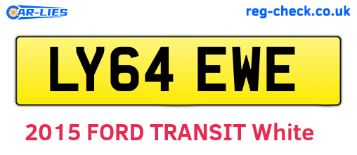 LY64EWE are the vehicle registration plates.