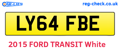 LY64FBE are the vehicle registration plates.