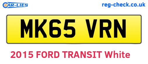 MK65VRN are the vehicle registration plates.