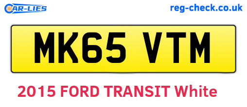MK65VTM are the vehicle registration plates.