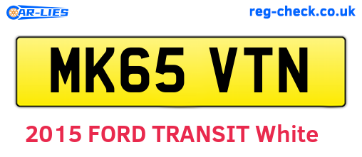 MK65VTN are the vehicle registration plates.