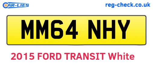 MM64NHY are the vehicle registration plates.