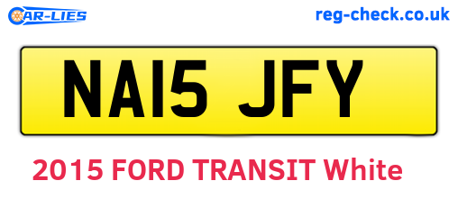 NA15JFY are the vehicle registration plates.