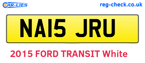 NA15JRU are the vehicle registration plates.