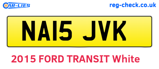 NA15JVK are the vehicle registration plates.