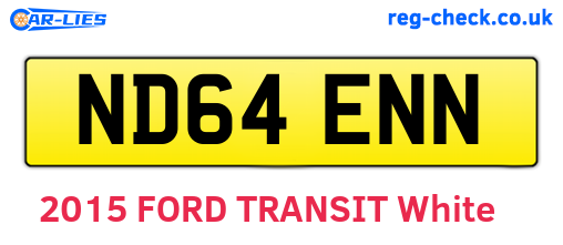ND64ENN are the vehicle registration plates.