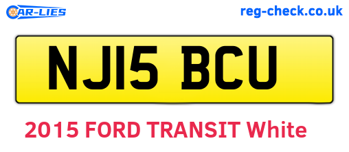 NJ15BCU are the vehicle registration plates.