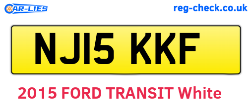 NJ15KKF are the vehicle registration plates.