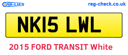 NK15LWL are the vehicle registration plates.