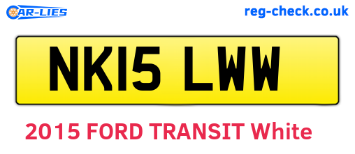 NK15LWW are the vehicle registration plates.