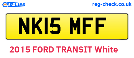 NK15MFF are the vehicle registration plates.