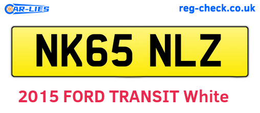 NK65NLZ are the vehicle registration plates.