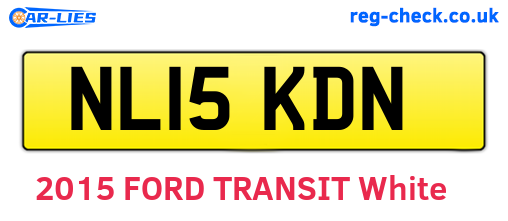 NL15KDN are the vehicle registration plates.